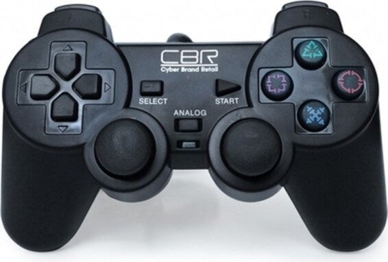 Геймпад CBR CBG 950 для Pc/ps2/ps3, проводной, 2 вибро мотора, 12 кнопок, USB .