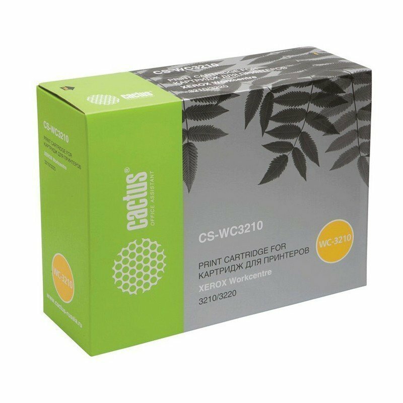 Картридж лазерный CACTUS (CS-WC3210) для XEROX WC3210/3220, ресурс 2000 стр