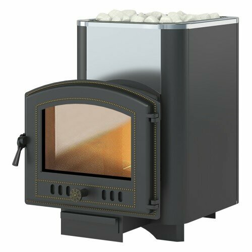 Везувий Чугунная печь для бани Везувий Сенсация 22 Антрацит (Дверь: 224)(- -)