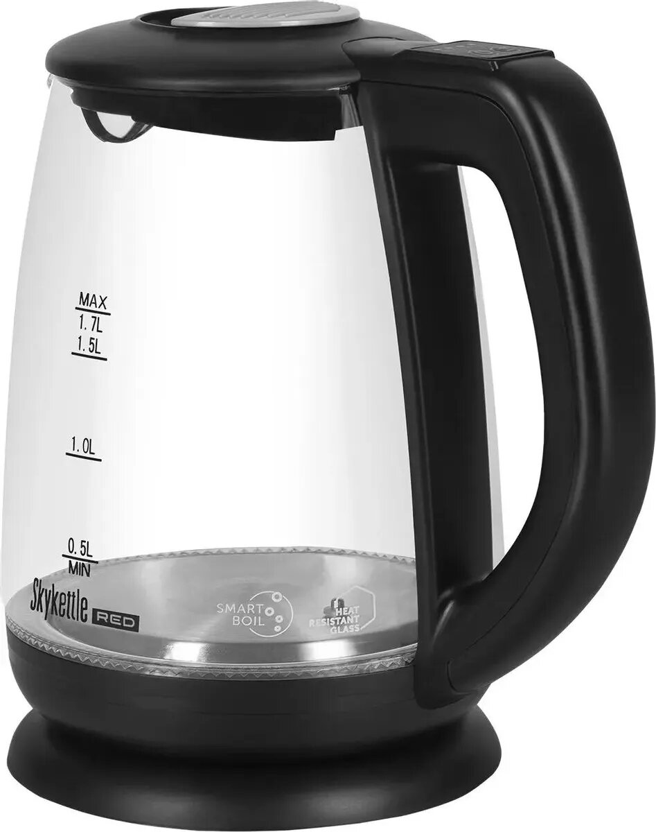 фото Чайник электрический Red Solution RK-G212S SkyKettle 1.7л. 2200Вт черный (корпус: стекло)