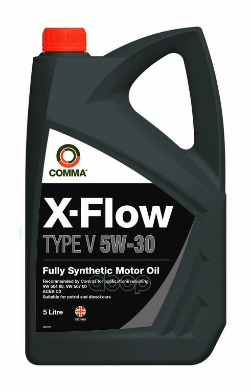 COMMA Масло Моторное X-Flow Type V 5w-30 (Vw 504 00 Vw 507 00) 5л