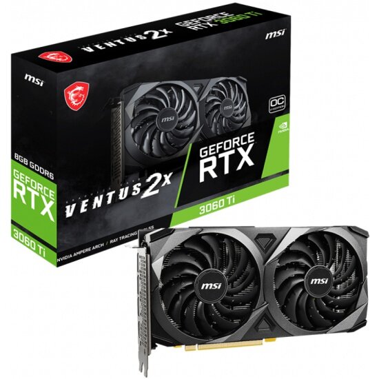 Видеокарта MSI GeForce RTX 3060 Ti VENTUS 2X OC V1 8G