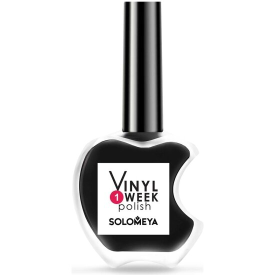 Лак недельный SOLOMEYA One Week Vinyl Polish Black №32, 13 мл