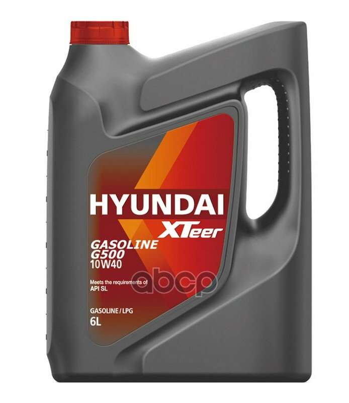 HYUNDAI XTeer Моторное Масло Xteer Gasoline G500 10w-40 6л 1061044