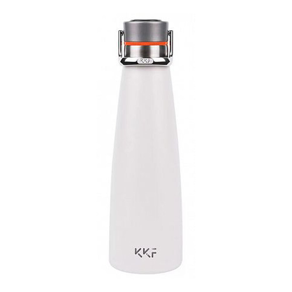 Термобутылка KissKissFish smart vacuum bottle белая