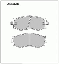 Колодки передние Allied Nippon ADB3286 Nissan: ADB3858/ADB3286 Infiniti G20. Nissan 200 Sx (S13). Nissan 240 Sx (S13).
