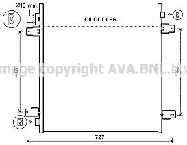 Радиатор кондиционера Nissan Patrol VI 10> AVA COOLING SYSTEMS DN5402