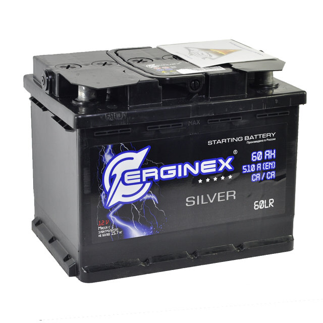 аккумулятор ERGINEX R+ 60Ач 510А евро