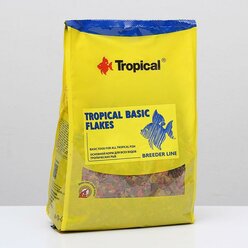 "Корм для рыб Tropical Basic Flakes в виде хлопьев, 1 кг Tropical"