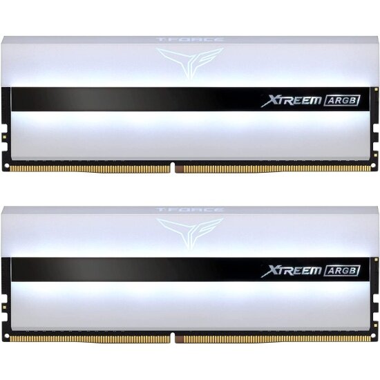 Оперативная память DIMM TEAM GROUP TEAMGROUP T-Force Xtreem ARGB 64GB (32GB x2) DDR4-3600 White (TF13D464G3600HC18JDC01)