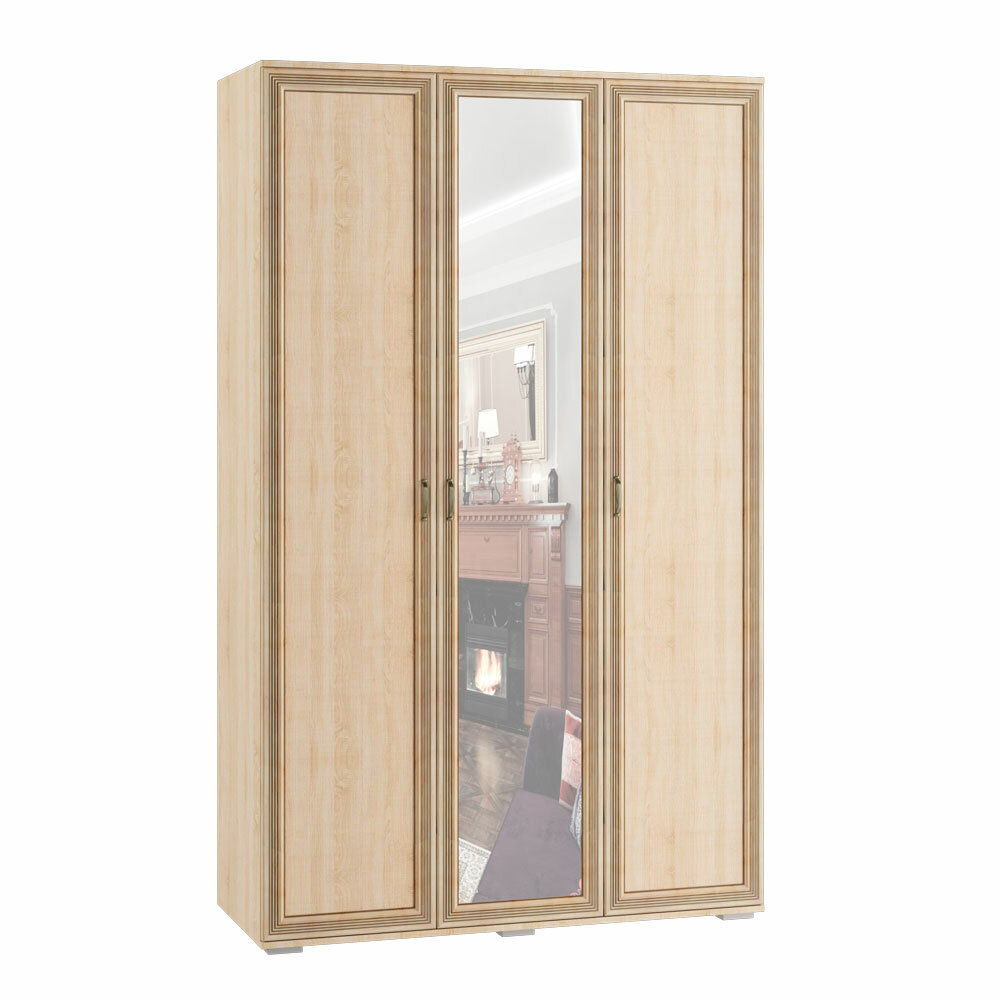 фото Спальня "Ливорно" Шкаф трехстворчатый ЛШ-24 дуб сонома шт