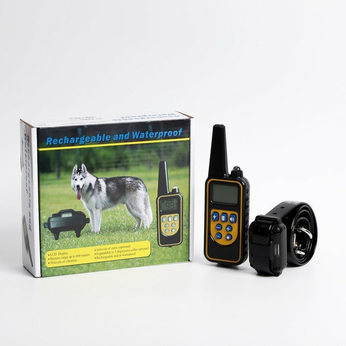Электронный ошейник 880 для собак, дрессировочный, водонепроницаемый, до 800 м - фотография № 1