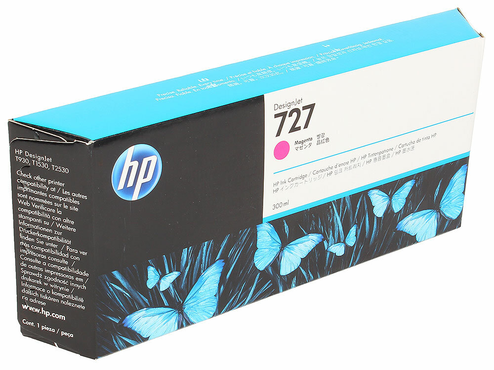 Картридж HP 727 F9J77A для DJ T920/T930/T1500/T1530/T2500/T2530 пурпурный