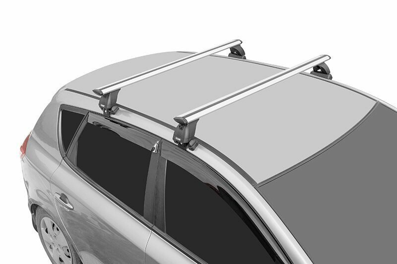 Багажник Lux (Люкс) для Volkswagen Polo / Skoda Rapid седан 2020-н. в. на гладкую крышу (дуги крыло 82мм)