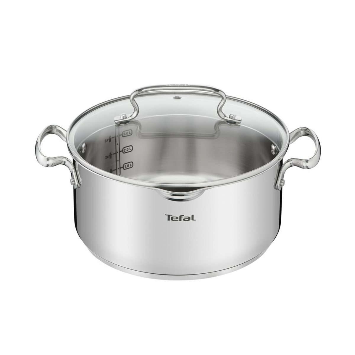 Кастрюля Tefal Duetto+, с крышкой, 4,7 л, 24 см