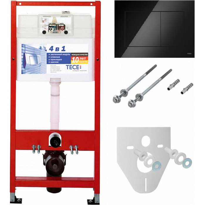 Tece Комплект TECEbase 2.0 тесеnow черная глянцевая K400403