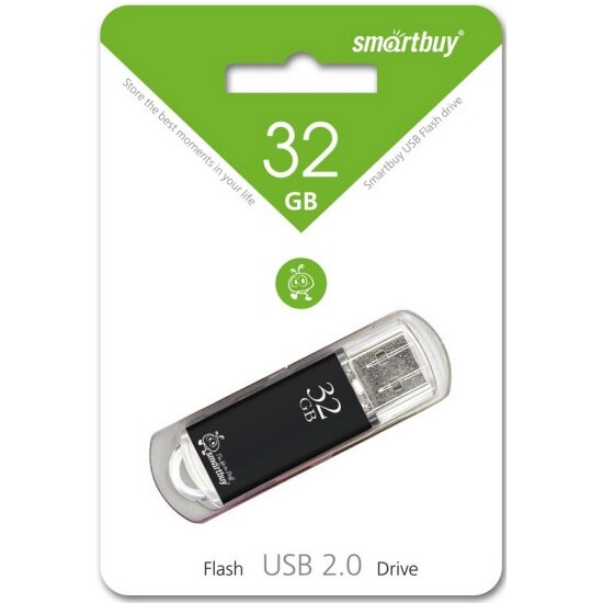 USB флешка Smartbuy 32Gb V-Cut black USB 2.0