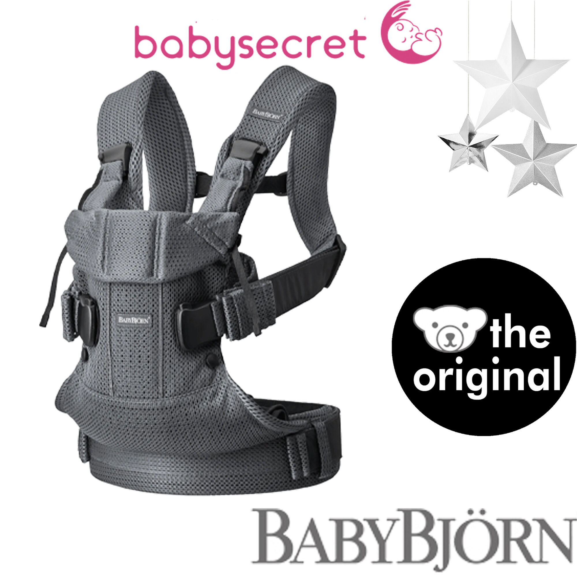 Рюкзак-кенгуру для новорожденных BabyBjorn One Air (антрацит ) 0980.13