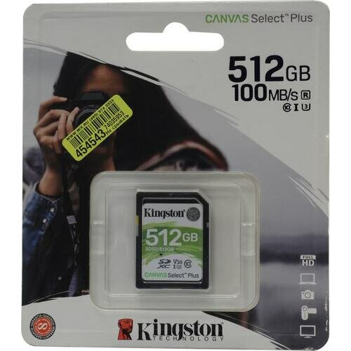 SD карта Kingston Canvas Select Plus SDS2/512GB