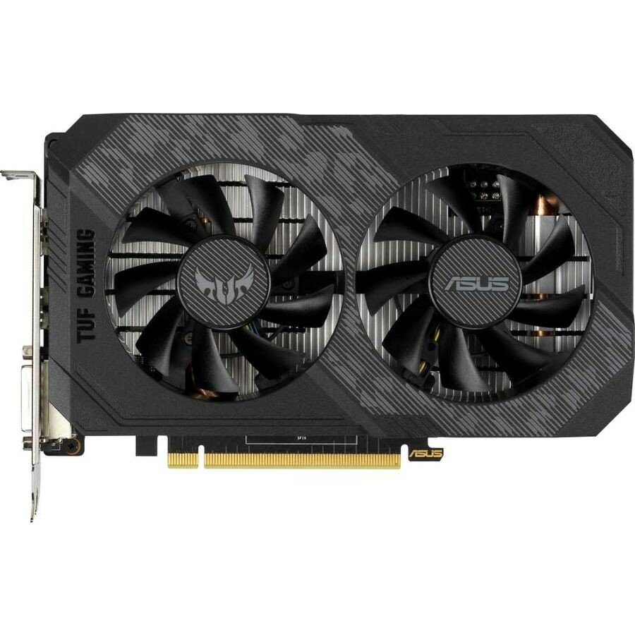 Asus Видеокарта PCI-E TUF-GTX1650-O4GD6-P-GAMING NVIDIA GeForce GTX 1650 4096Mb 128 GDDR6 1410 6001 DVIx1 HDMIx1 DPx1 HDCP RTL