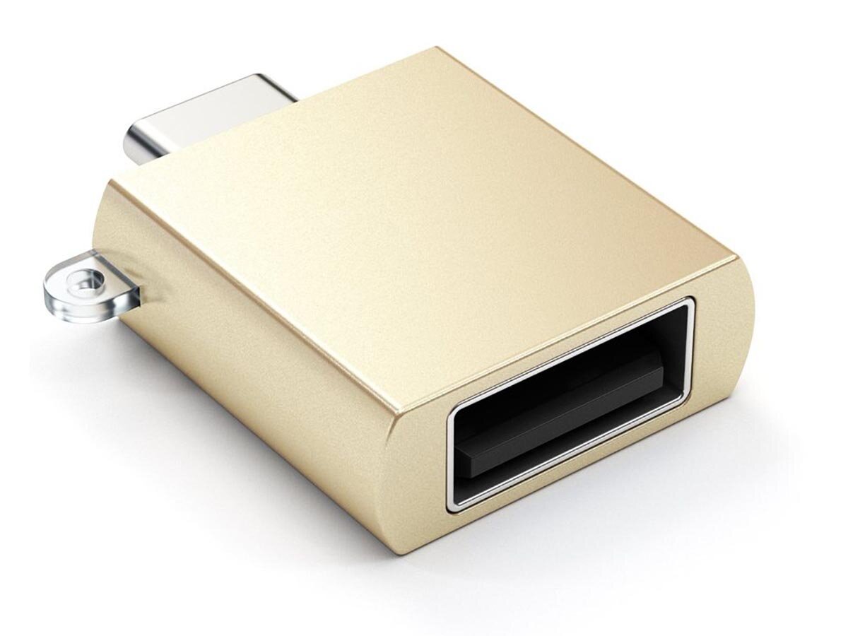 Адаптер Satechi Aluminum Type-C USB Adapter USB-C to USB 3.0, Золотистый ST-TCUAG