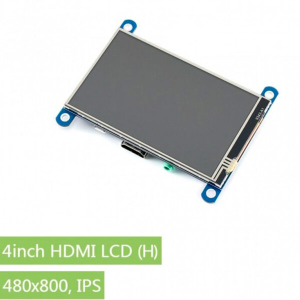 4" Display Waveshare (H) Raspberry Pi Touch Screen Display Monitor 480x800 HDMI - LCD - Монитор для Raspberry PI A+/B/B+/PI2/Pi3/Pi3B+