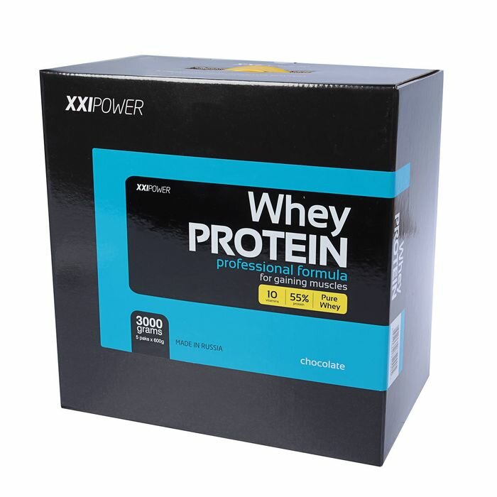 Сывороточный протеин XXL Power, шоколад, спортивное питание, 3 кг