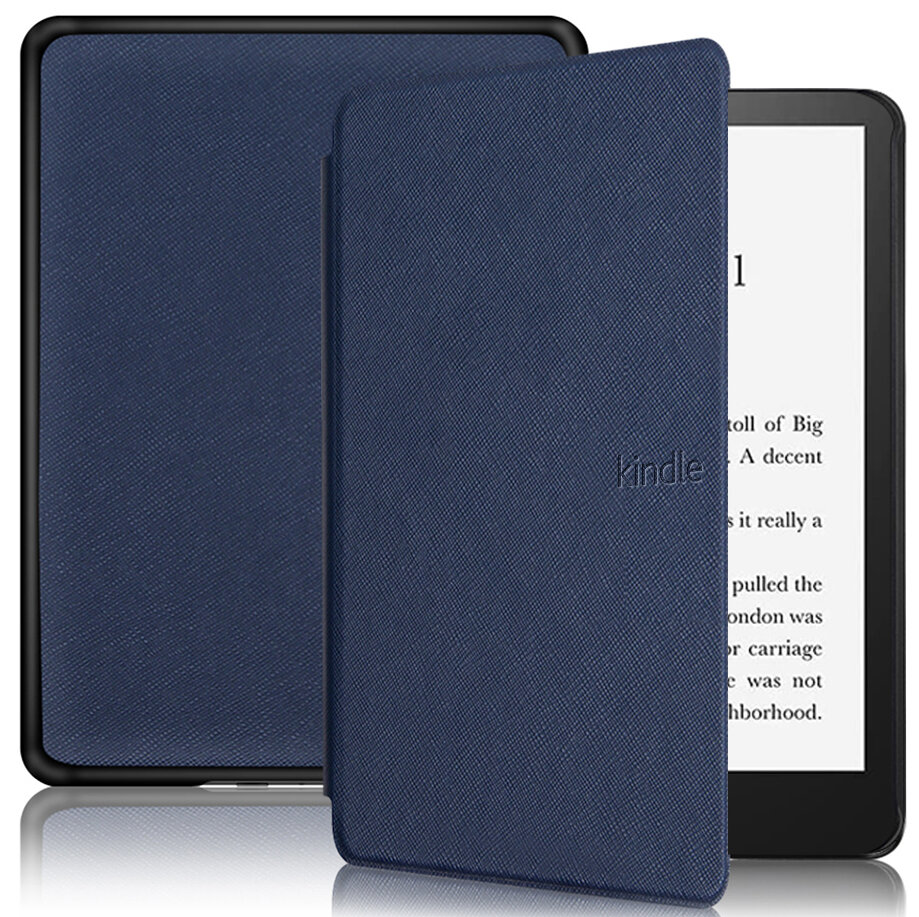 Электронная книга Amazon Kindle PaperWhite 2021 16Gb black Ad-Supported Denim с обложкой ReaderONE PaperWhite 2021 Blue