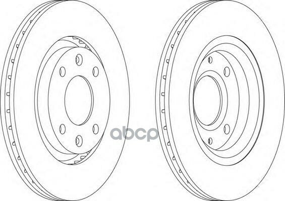 Диск Тормозной Передний Ferodo Ddf1140 Citroen Berl/C2/C3/C4/C5/Xsara/Peug 206/307/1007 Ferodo арт. DDF1140