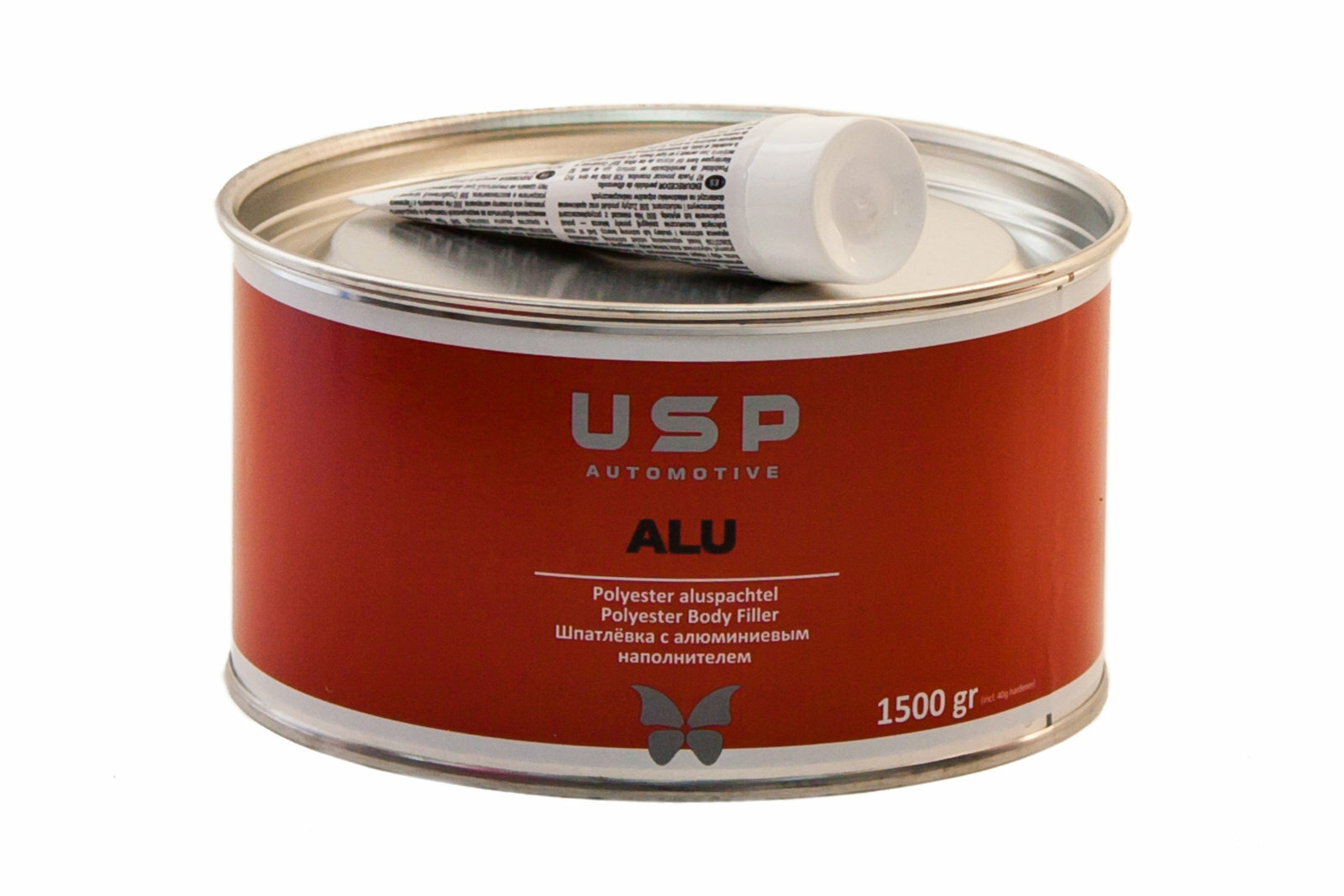 Шпатлевка с алюминиевым наполнителем USP Alu 1,5 кг.