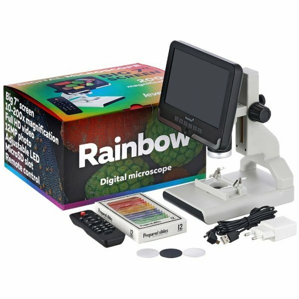 Микроскоп цифровой с ЖК- экраном Levenhuk (Левенгук) Rainbow DM700 LCD