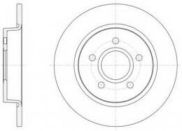 Тормозной диск Roadhouse 61503.00 Ford: 1704765 BV612A315BA DSX6150300 Ford Focus Iii. Ford Focus Iii Turnier. Ford