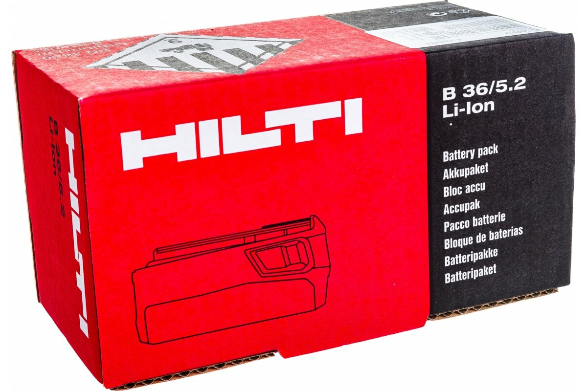 Аккумуляторная Батарея Hilti 2098471 Li-Ion 36 В 5.2 А·ч - фотография № 5