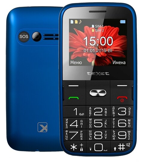 Телефон TeXet TM-B227 (Blue)