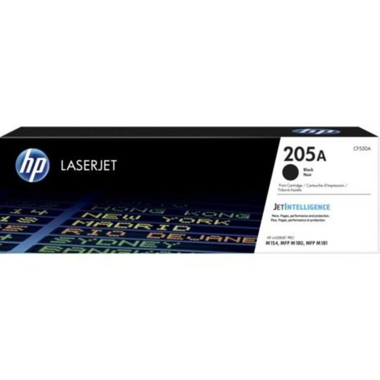 Картридж HP CF530A №205A черный для HP LaserJet Pro Color M154/ 180/ 181 (1100 стр.)