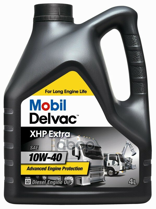 Mobil Mobil Delvac Xhp Extra 10w40 (4l)_масло Мот.! Синтapi Cf, Acea E7/E4, 228.5/235.27, Volvo Vds-3/2