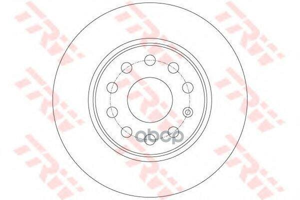 Trw^Df7911 Диск Торм.Зад.Audi A3, Vw Golf Vi/Jetta 04=> 272x10 TRW арт. DF7911