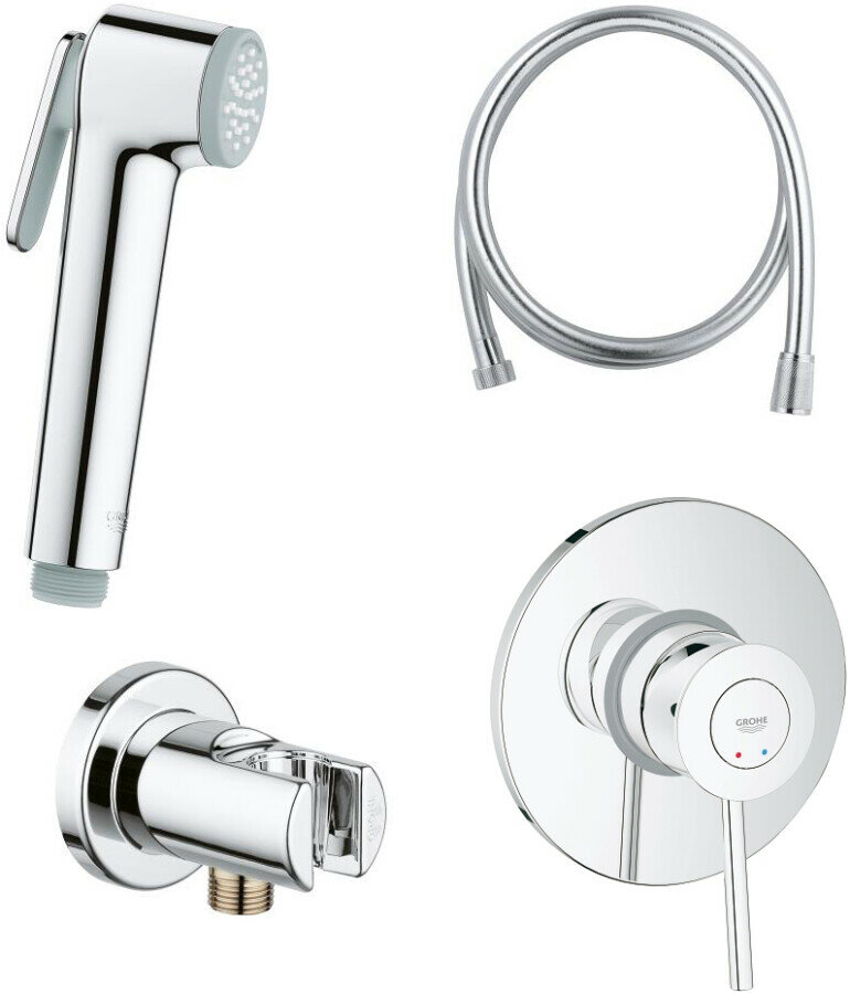 Гигиенический душ Grohe BauClassic 124901 со смесителем