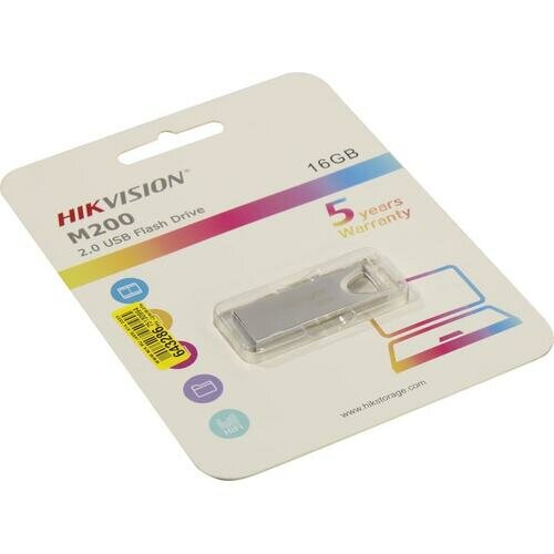 Флешка Hikvision M200 HS-USB-M200/16G 16 Гб Light Silver