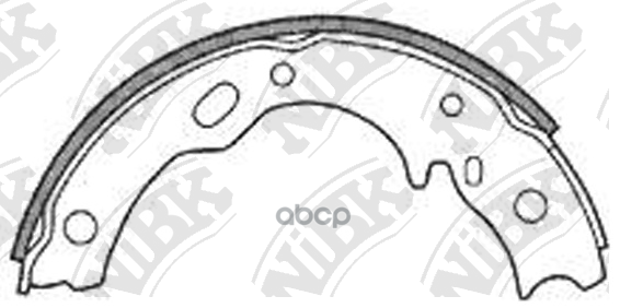 Fn4443-Nibk_колодки Тормозные Барабанные ! Toyota Dina Mitsubishi Center 4.0D/5.2D 06> NiBK арт. FN4443