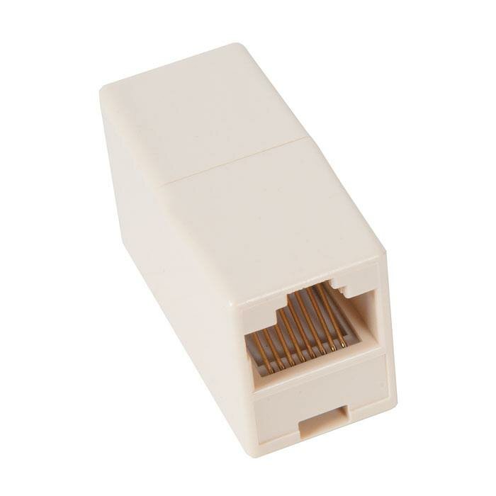 Модуль RJ-45F/RJ-45F проходной, кат. 5e, белый