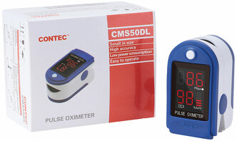 Пульсоксиметр Contec CMS50DL напалечный с принадлежностями 1 шт