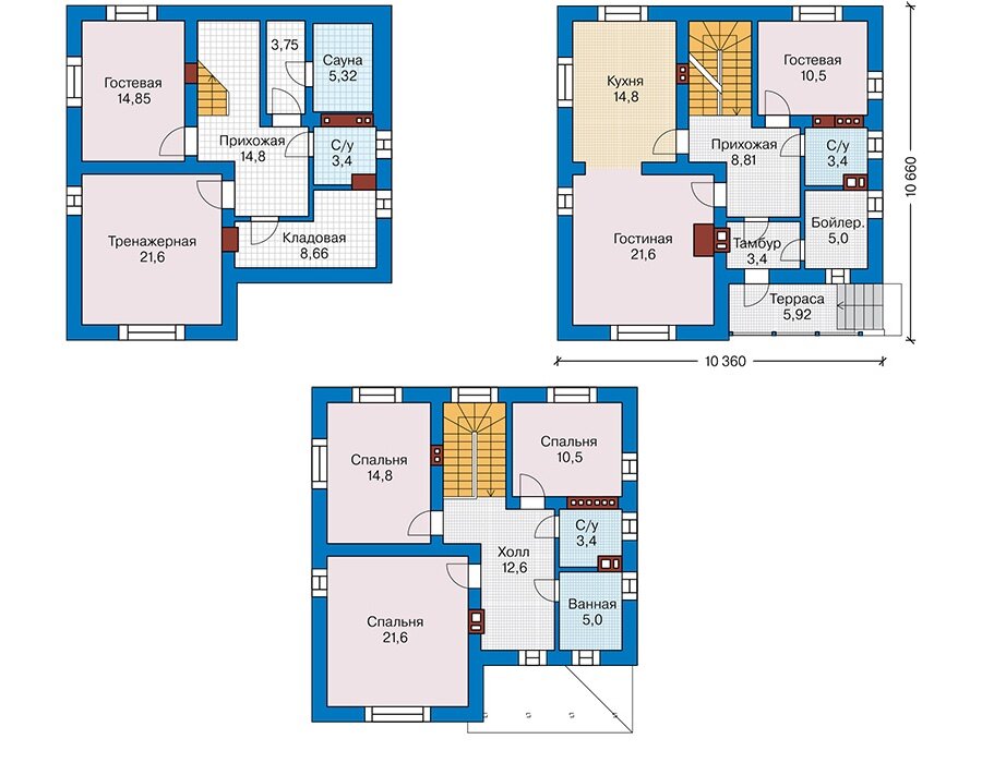 Проект дома Plans-62-12 (208 кв.м, газобетон) - фотография № 2