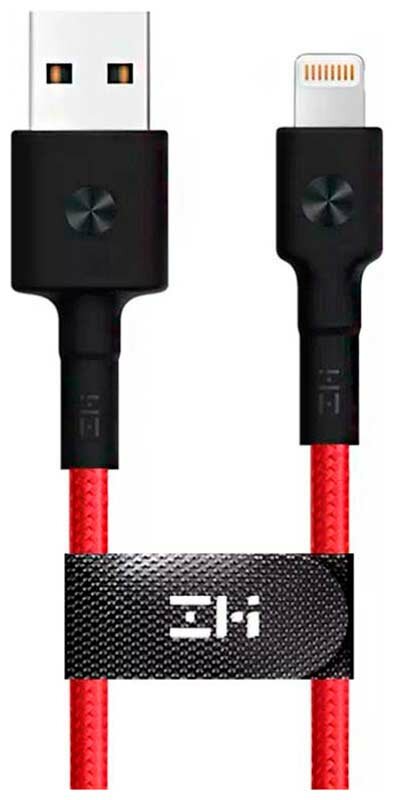 Кабель Zmi USB/Lightning MFi 100 см (AL803) красный