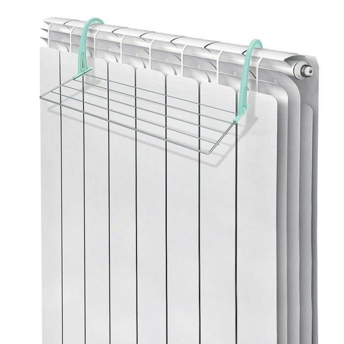 Nika Сушилка для белья на радиатор, 45×23,5×18 см, цвет серый - фотография № 6