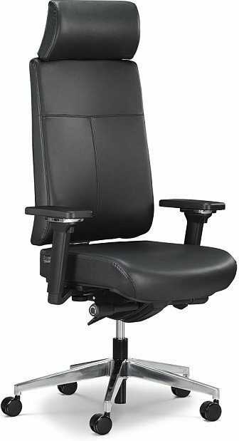 Классическое дизайнерское кресло Falto Trona 1702-18H черный кожа