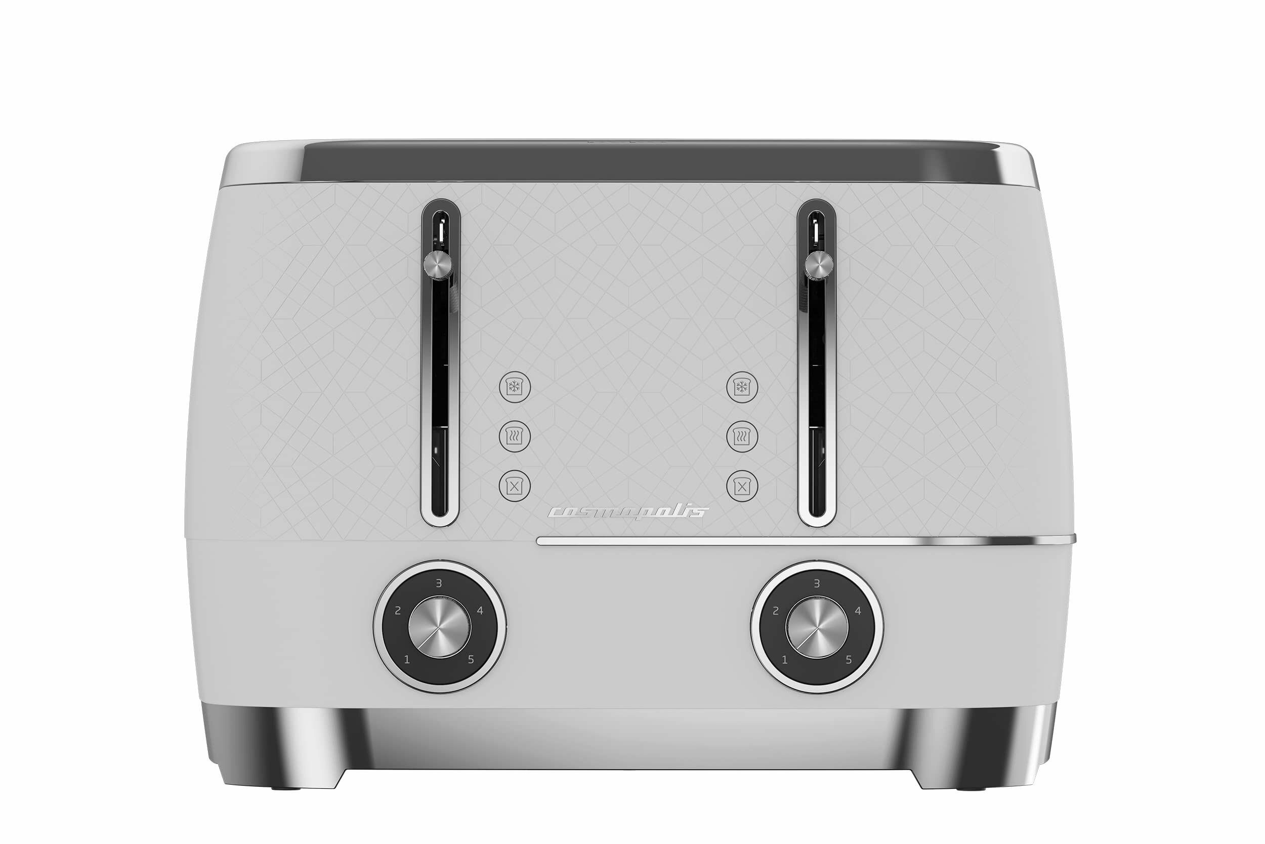 Тостер Beko TAM8402CR Cosmopolis 4-Slice Toaster, белый - фотография № 2