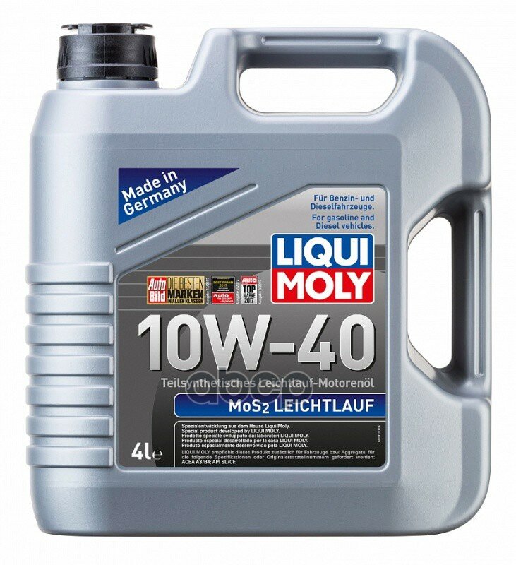 Liqui moly Масло Мотор Mos2 Leichtlauf 10w-40 (4 Л.)