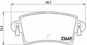 Колодки тормозные задние Renault Master, Opel Movano 1.9TDi-2.8TDi 00> BREMBO P59040