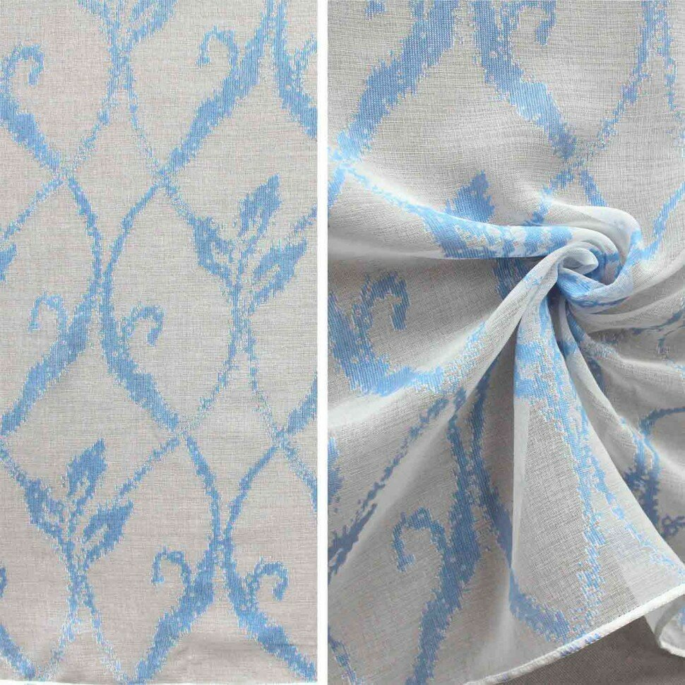 фото Штора готовая органза 150х280 1 шт деворе Texrepublic l1019a-05/280 odev ut